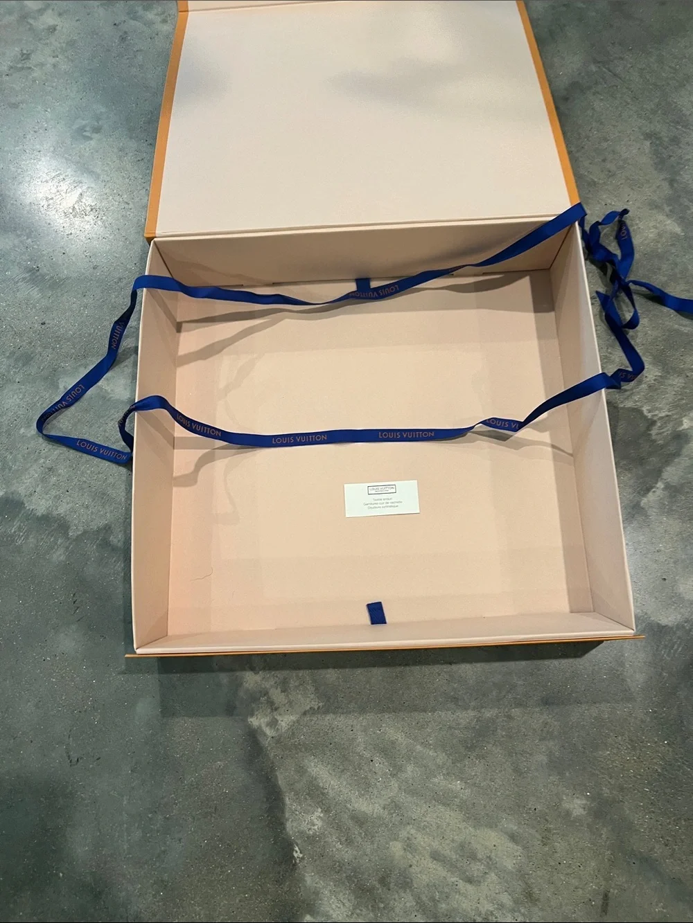Louis Vuitton Orange Presentation Box with Logo
